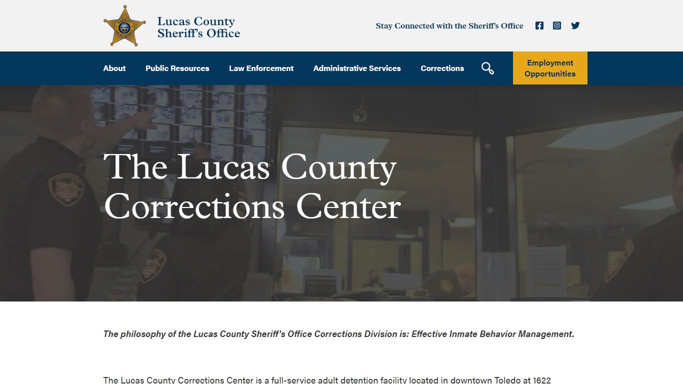 Lucas County Sheriff’s Office | Corrections Center